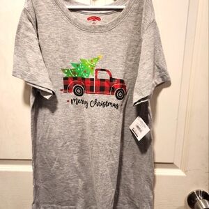 Holiday Time Gray T-Shirt with Red Accents